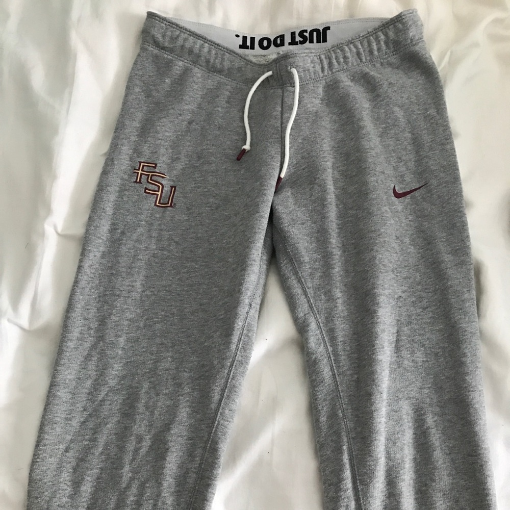 Gray Nike FSU Sweatpants